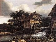 Two Water Mills an Open Sluice Jacob van Ruisdael